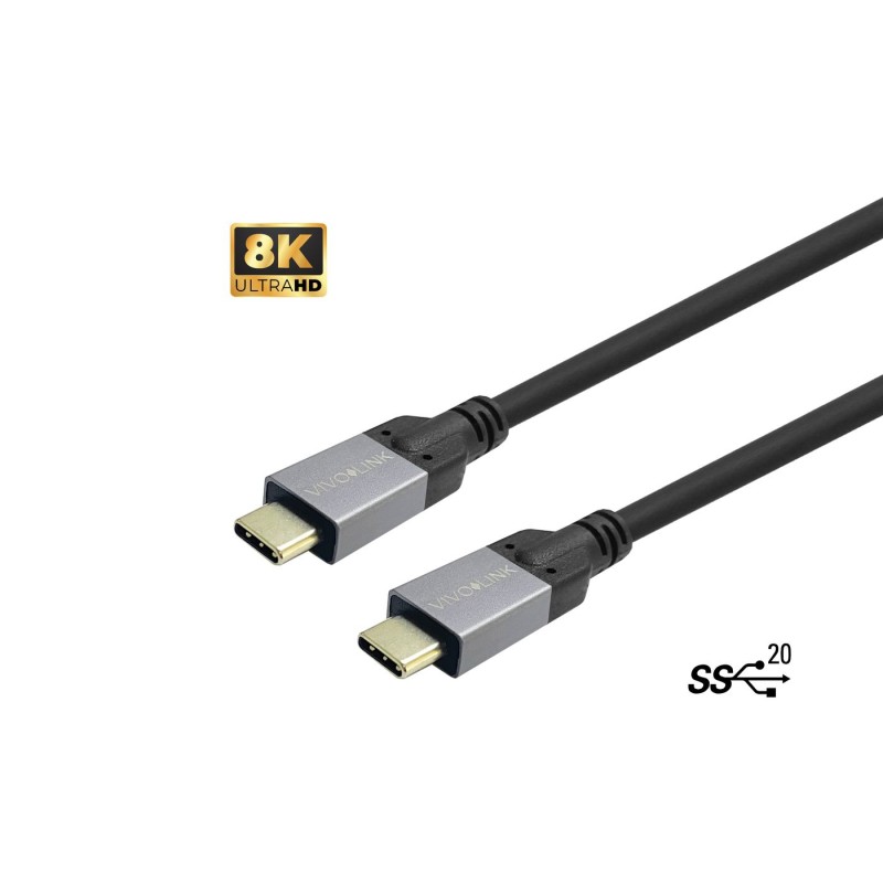 Vivolink USB-C to USB-C Cable 0.5m Vivolink USB-C to USB-C Cable 0.5m